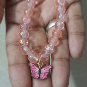 Butterfly Light Rose Beaded Bracelet | Trendy Women’s Jewelry