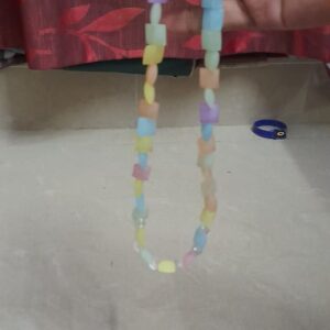 Vintage Bohemian Glass Multicolor Necklace & Earring – A Timeless Statement from Pinkolor Store